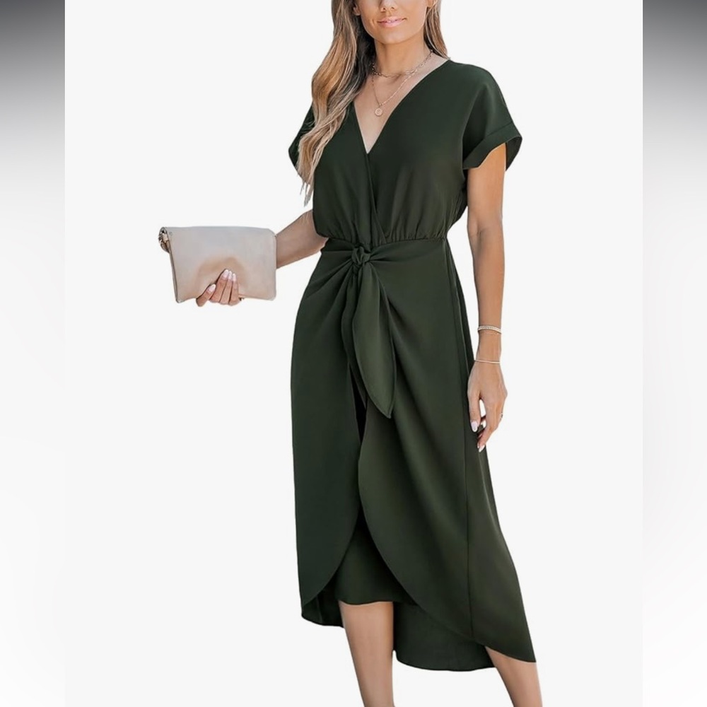 NWT! Cupshe Waist Wrap Midi Dress